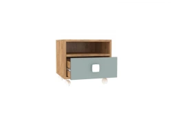 Modern Type 1 LD.520120.000 Rolling Cabinet (Golden Oak Finish)