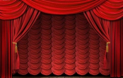 Fire-Resistant Stage Backdrop - Arc. 005