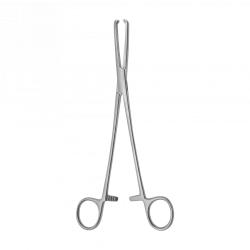 Straight Double-Toothed Uterine Forceps TSH-04-050-21, 213 mm