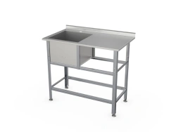 Modular Bath with Side Table and Edge, VCMS-C-1L.700-1550.850-1-02 (VMS-1/700N with Edge)