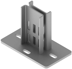 Double Profile Truss BSUT 10D, 200x125x150 mm, 8.0 mm Thick, Hot-Dip Galvanized Steel