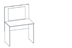 Vanity Table for Toiletries and Cosmetics - Alliance-S Brand
