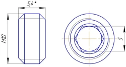 Locking Nut for Screws with Locking Mechanism