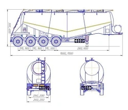 Bulk Material Tank Semi-Trailer for Transportation of Loose Goods CV-4
