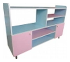 Toy Storage Rack with Open Shelves and Closed Facades, Art. S.06.52