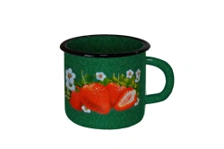 Enamelled Steel Mug for Cold Dishes, 0.4L