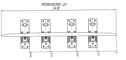 SP850 Profile Anti-Rail with Complete Accessories Set for R65 Track, 1/6 p. 2307 (MP 380.00.000-07)
