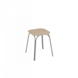 Steel Frame Upholstered Stool with LDSP Seat - Model TB017.0