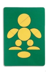 Geometric Puzzle Game "Circles, Ovals" - A6 Tablet