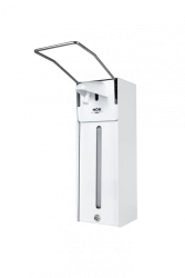 Metal Antivandal Elbow Soap Dispenser with Lock and Adjustment HOR-D-030R-RA