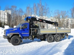 Multi-functional Truck with Hydraulic Loader Crane based on Ural 4320 - Model U0K02N-4Z152