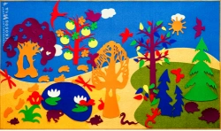 Multifunctional Development Environment "Purple Forest" 1.5x2.5 m Carpet