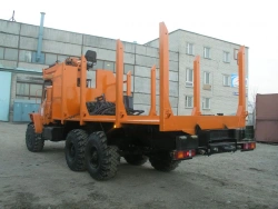 Special Logging Truck with Crane, Model GIRD, Type 5849AC, Ural 7470-01 Chassis