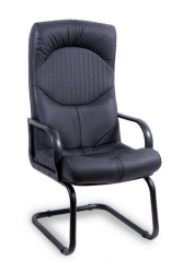 Non-Rotating Conference Chair Hermes with Metal Base