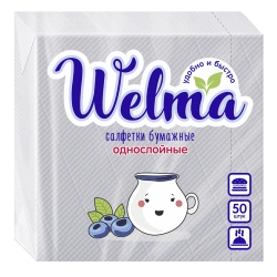 Single-Ply White Paper Napkins for Everyday Use 1/50/38