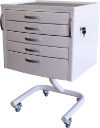 Mobile Medical Table CE 103M with 5 Drawers