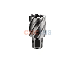 HSS-E Crown Drill for Metal with Universal Shank, 14mm Diameter and 25mm Cutting Depth DNHC-20140