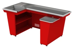 Dual Cash Register Box KБ-1.9-2H with Storage (Red)