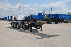 Container Transport Semi-Trailer TONAR Model 99891 with Axles TONAR Model 90422, 90431