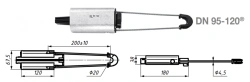 Insulated Zero Load Bearing Conductor Anchor Clamp DN 95-120
