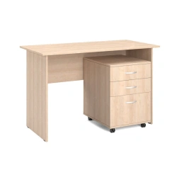 Teacher's Desk with Roll-Out Cabinet