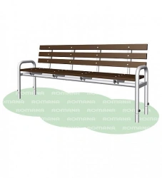 Plastic Bench for Play Areas and Recreation Zones - Romana 302.02.00