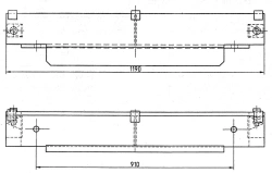 Shock Absorber Beam for Switch Points - Model 2956.16.000