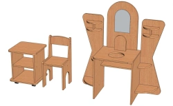 Beauty Salon Play Set "Hairdresser-1" Model: IZ-P1