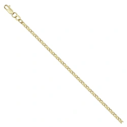 585 Gold Bracelet with Green Lumakina and Diamond Facet, Model NB17-046
