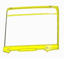 Windshield Frame for LiAZ 429260 Bus, Part Number 429260-5301410-03