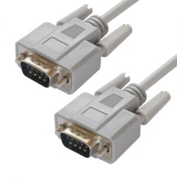 GCR DB9 Null Modem Cable for RS-232 Connection