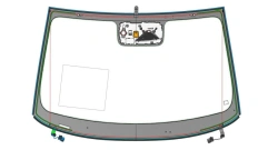 Complete Windshield Glass Assembly Model 00612LFW00012