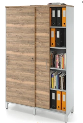 ZAMM Locker with 5 Shelves, Metal Frame