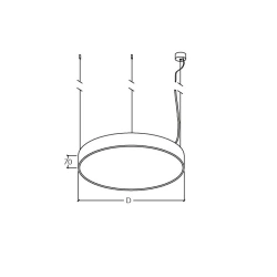 ART-ROUND 1200S LED Suspended Ceiling Light 100W