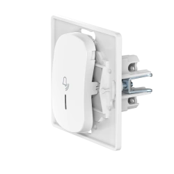 CADUCEUS ALING EON Button Switch with Indicator 10A 250V Narrow Key White E610IU.0