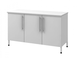 Wall-mounted Table with Metal Support Column 1500 PTDL