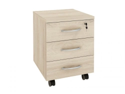 Office Storage Cabinet with Lock and 3 Drawers "Alpha 64