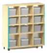 Shoe Storage Wardrobe Rack with Plastic Drawers (12 Compartments)
