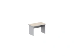 Easy Standard Writing Desk - Light Oak/Grey, 100x60x74 cm