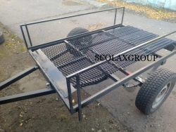 Agricultural Semi-Trailer with Removable Sides, Load Capacity 750kg