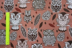 Owl Fabric Jacquard Upholstery Material Art. 300548