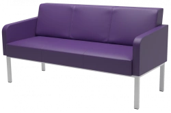 Upholstered Sofa D19 with Metal Frame