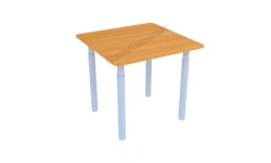 Children's Wooden Table for Preschools with Adjustable Legs