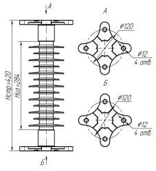 Polymer Insulator for Outdoor Installation OSK 8-20-K071-4 UHL1