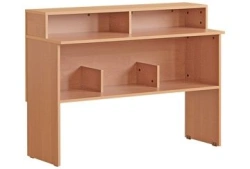 Library Barrier Table with Adjustable Supports