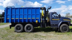 Truck with Lifting Crane GM 6378A7 on Ural 73945-01 Chassis