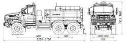 Oil Tanker for Oil Extraction AЦН 4680M2 on Ural 5557 Chassis