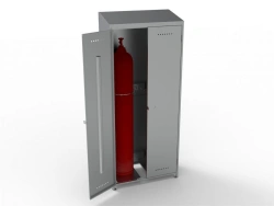 Gas Cylinder Storage Cabinet SHG-2kr with Sloped Roof