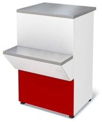 Nova P2629 900 Non-Refrigerated Checkout Counter (Red)