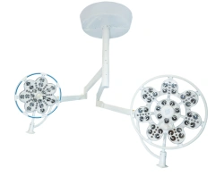 Adjustable Surgical Ceiling Light with Emergency Power, Dual Block for Low Ceilings "EMALAD 500/300 NP